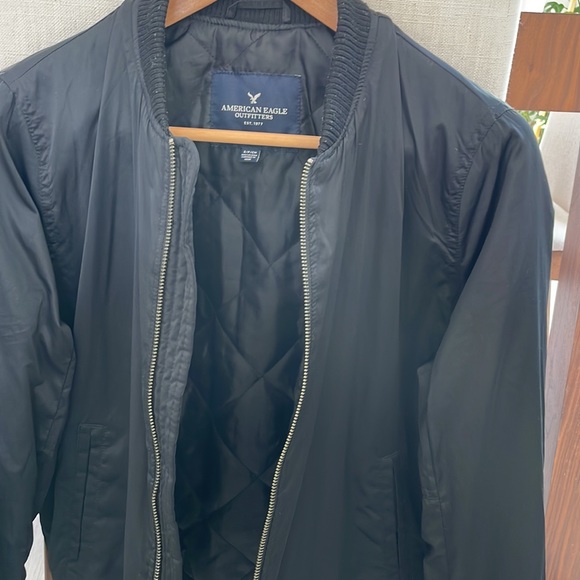 Black Bomber Jacket - Picture 3 of 3